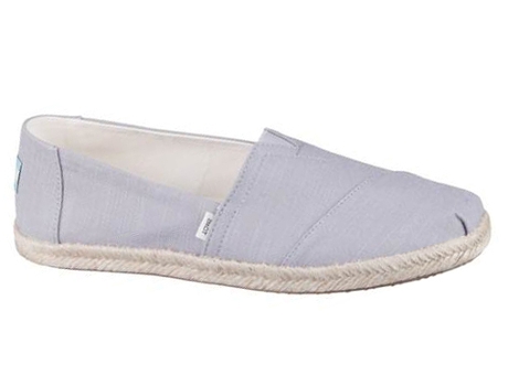 Zapatillas Deportivas TOMS Alpargata Rope (Gris - Material Sintético- 38)