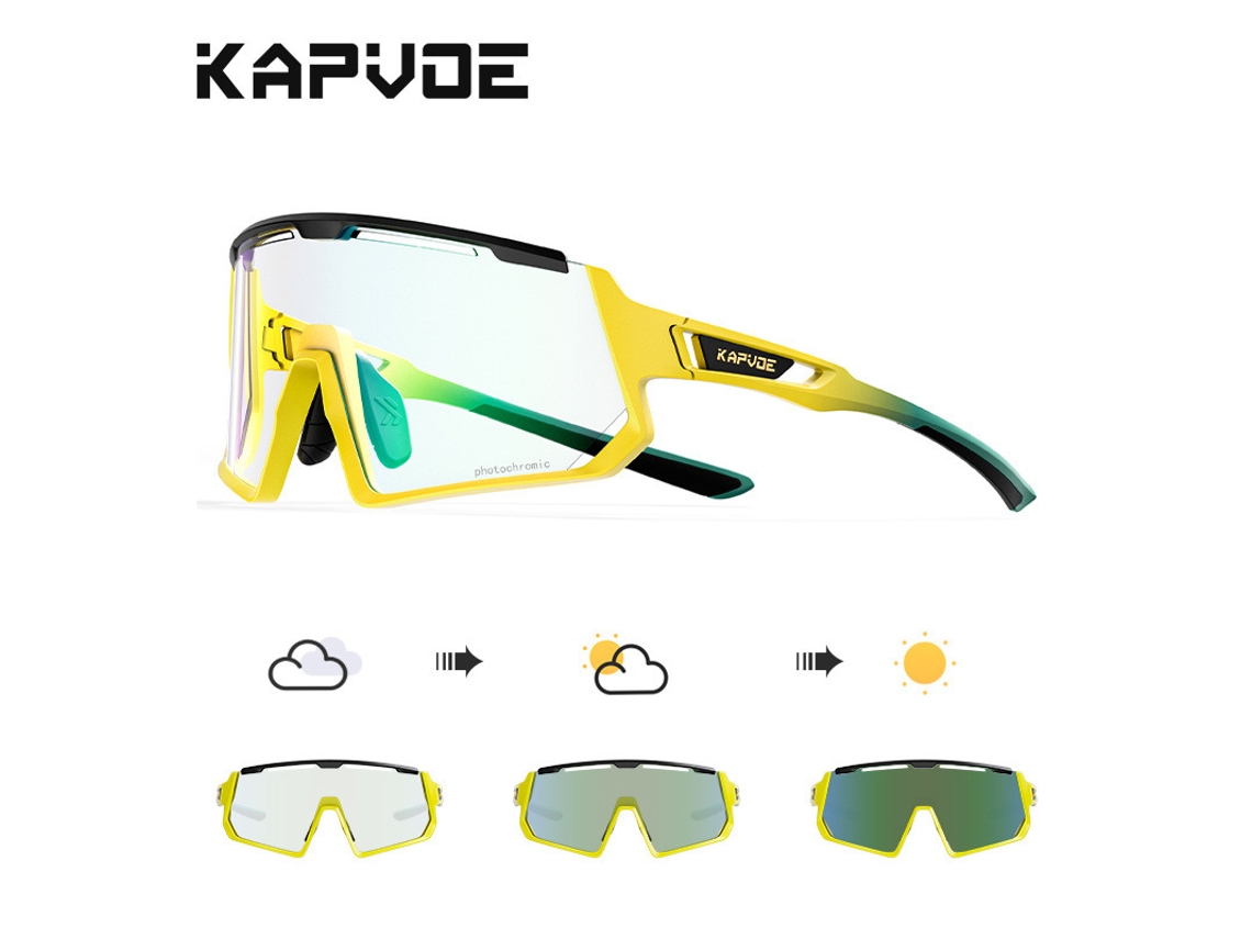Gafas De Ciclismo Con Lentes Fotocromáticas De Doble Uso (día Y Noche), Pantallas Para Bicicleta, Unisex, Protección Uv.