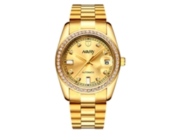Reloj Hombre Nary 18098 Resistente Al Agua Correa Acero Inoxidable Dial Redondo