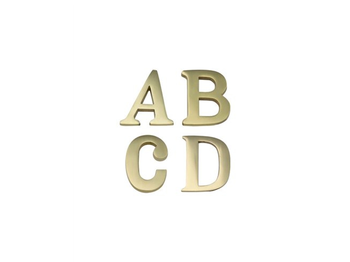 Letras de latón pulido D-100 mm