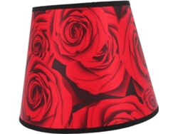 Pantallas Pequeñas De Tela De Lino Rojo Para Lámparas De Mesa, Con Tambor Antirreflejos Y Protección Contra El Polvo.