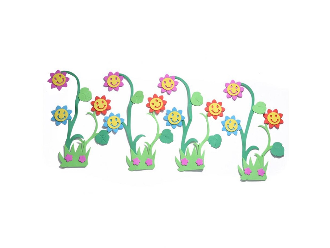Pegatinas de pared 3D Baok-Eva Coco y Girasol para decoración de fondo moderna (2)
