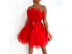 2026-vestido De Tule Sin Mangas Para Mujer Vestido Corto De Malla Solido Fiesta Princesa Casual Verano Primavera