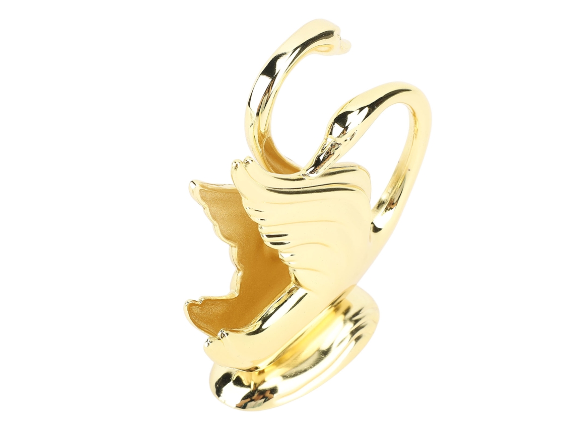 Soporte De Servir Moderno De Aleación De Zinc Con Forma De Cisne Dorado Para El Hogar, Restaurante, Hotel Y Bar.
