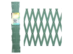 Celosía extensible de PVC verde 2x1 metros