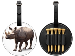 Bolsa para tees de golf con estampado de unicornio: fácil de transportar y más eficiente para jugar al golf.