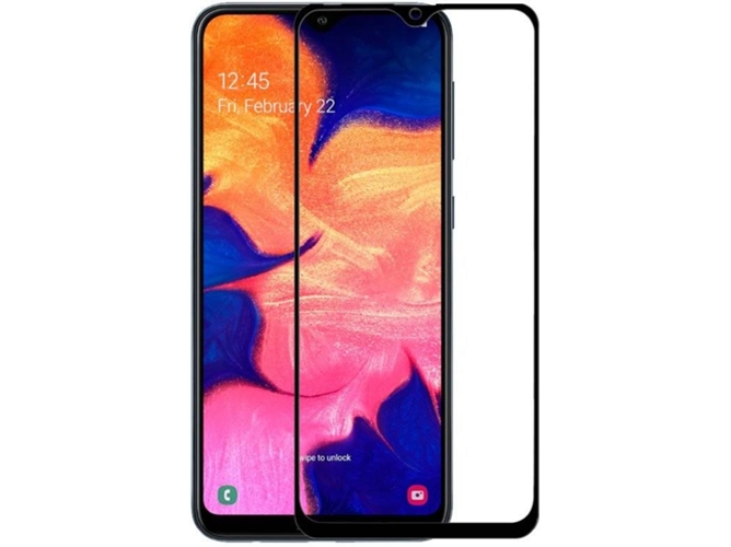 Protector de Cristal Templado Samsung Galaxy A10 Full 3D Negro