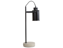 Lámpara de mesa BELIANI Mundaka de Metal Negro 13x13x37