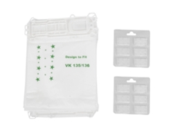 Adequado para vorwerk vk135 vk136 10 sacos de pó + 2 purificadores