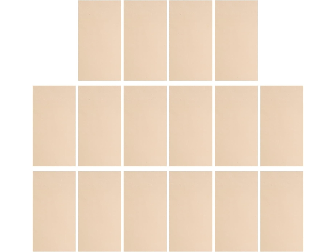 Servilletas De Papel De Doble Capa Color Beige, Paquete De 2, Diseño Rectangular.