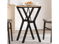 Mesa De Comedor | Mesa De Cocina Marco Y Madera Maciza Pino Y Acero 50x50x75 Cm
