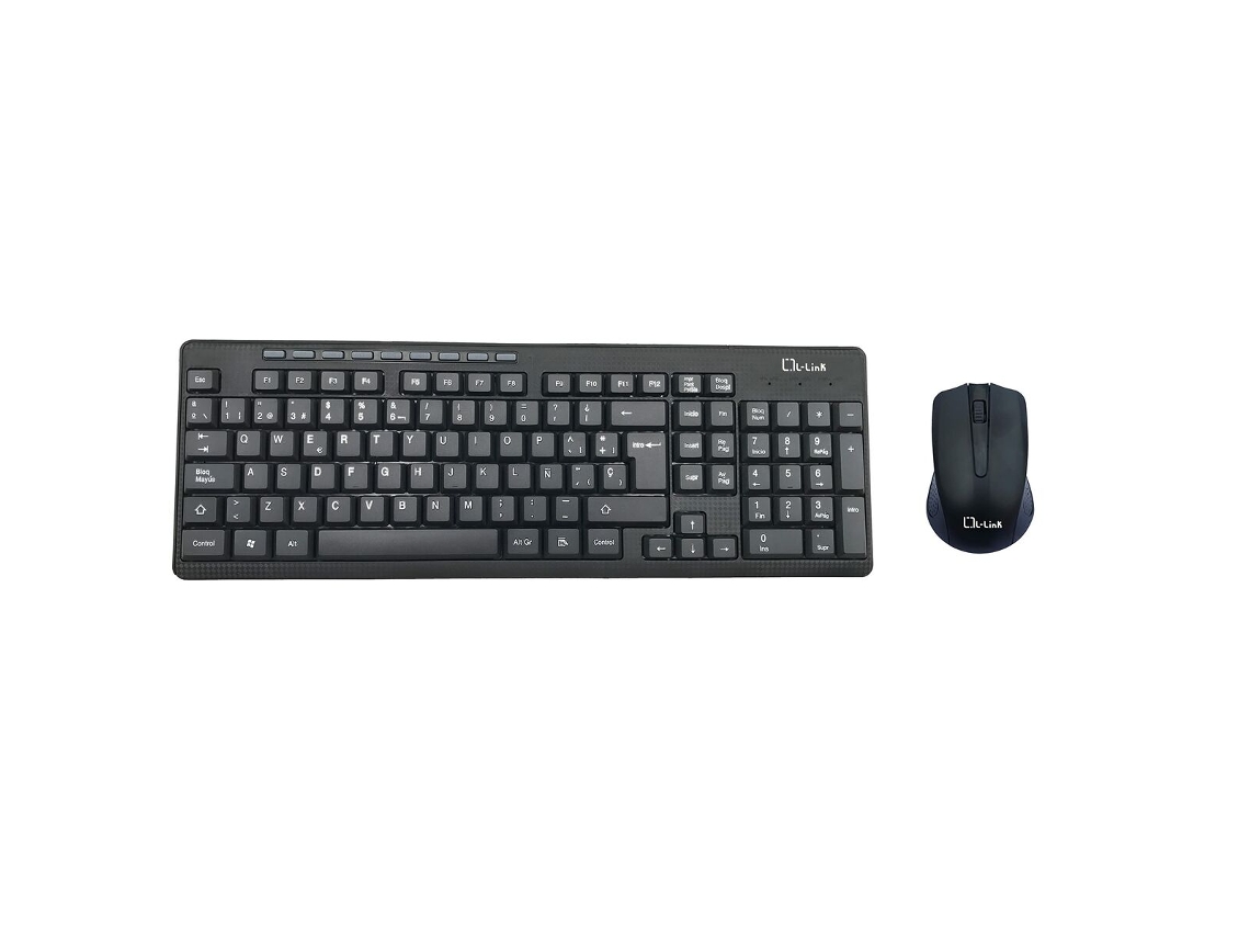 Teclado L-LINK Ll-kb-555 (Inalámbrico - Español - Negro)