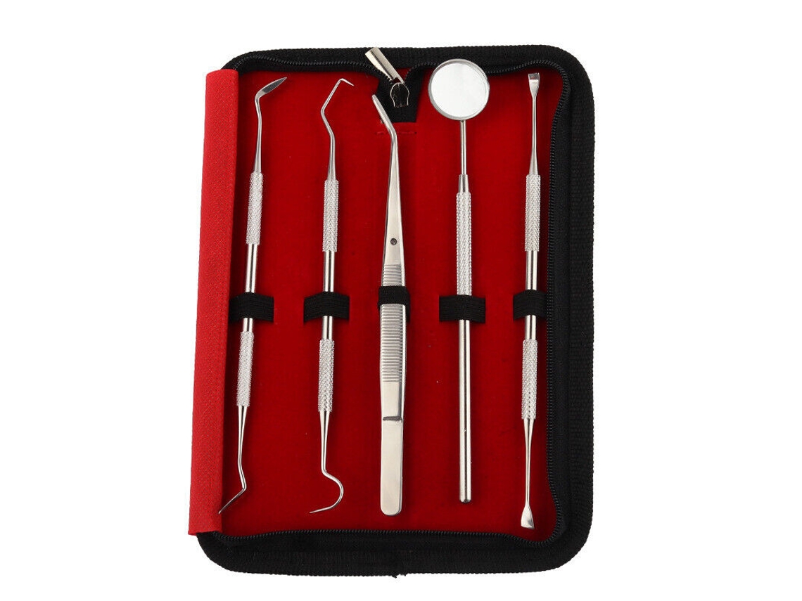 Kit De Higiene Bucal Premium, Herramientas Dentales Profesionales Que Incluyen Removedor De Placa De Sarro, Herramientas De Acero Inoxidable De Alta C