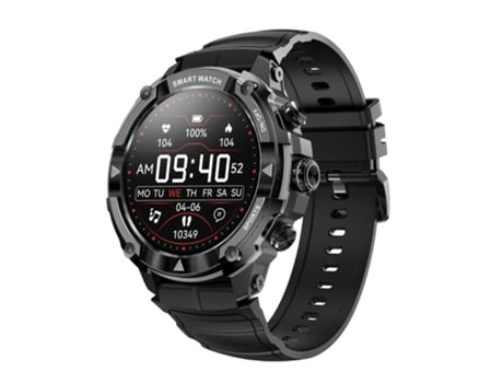 Smartwatch, pantalla HD de 1,39 pulgadas, llamada Bluetooth, resistente al agua IP68, negro CHRONUS