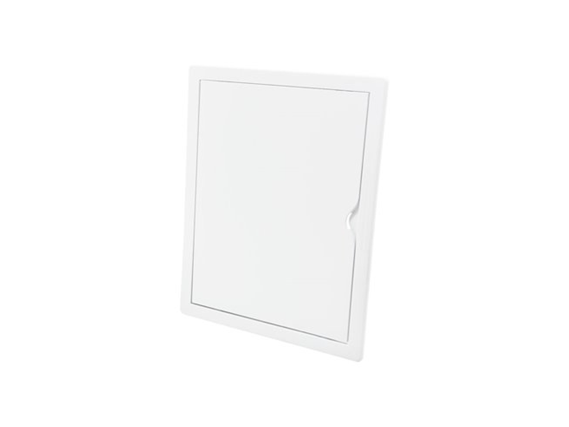 Tapa De Registro Rectangular Empotrable Blanca Hecha En Abs Con Mecanismo De Apertura Push-pull Apta Para Pladur 21,5x26,5cm Edm