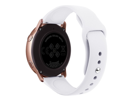 Correa de Silicona 20mm para Samsung Galaxy Watch Active SM-R500 - blanco