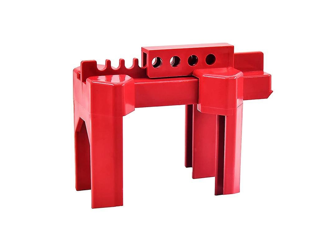 Bloqueo De Grifo De Esfera Ajustable, Pequeño, Para Tuberías Exteriores De 1/2 A 2-1/2 Pulgadas, Material Plástico Resistente Rojo