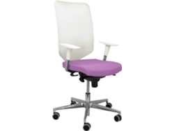 Silla de Escritorio Operativa PYC Ossa B Morado con ruedas antiarañazos (Brazos Ajustables - Malla)