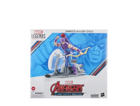 Figura de Acción AVENGERS Marvel Legends Series Hawkeye con vehículo Sky-Cycle (Edad Mínima: 4 años)