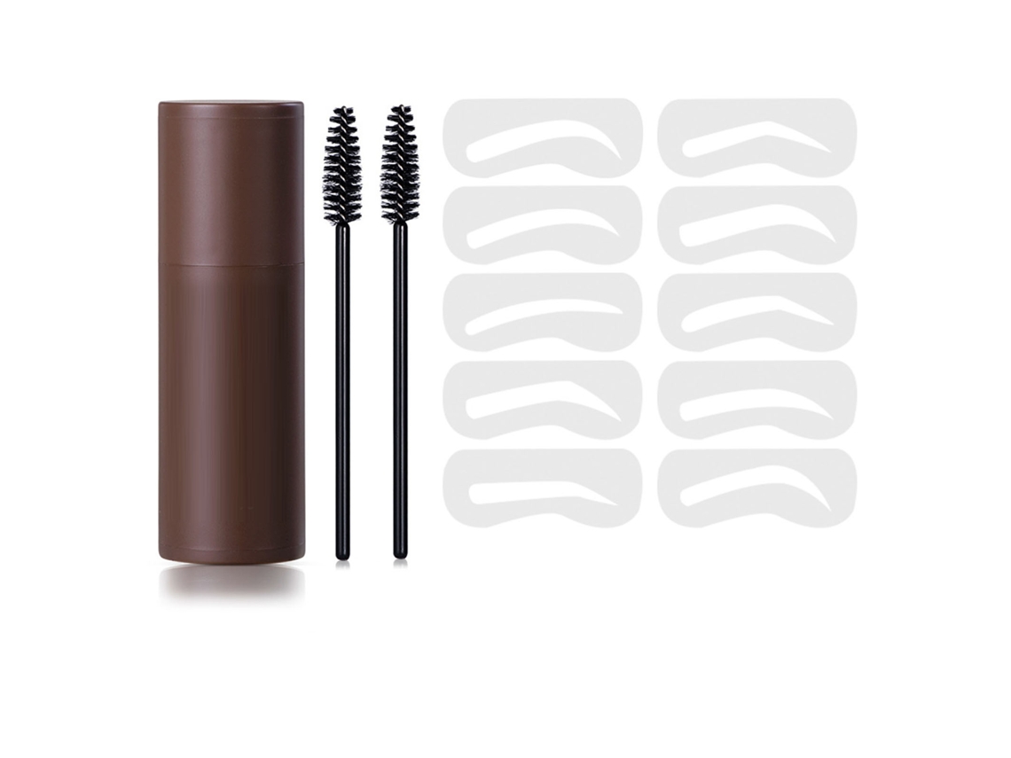 Kit De Plantillas Para Cejas Con 10 Plantillas Y 2 Pinceles.