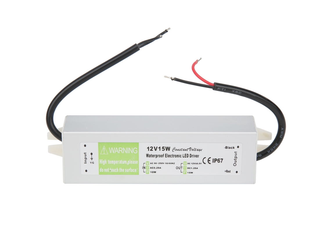 Fuente De Alimentación Conmutada Impermeable De 15 W, Transformador Controlador Led Ac90-250v