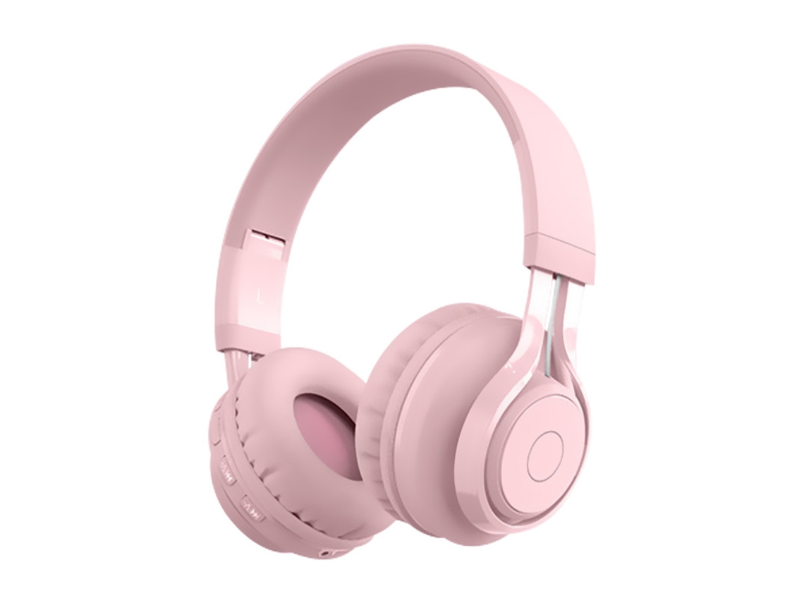 Auriculares Con Cable, Batería De Larga Duración De 9 Horas, Cable De Audio De 3,5 Mm, Color Rosa