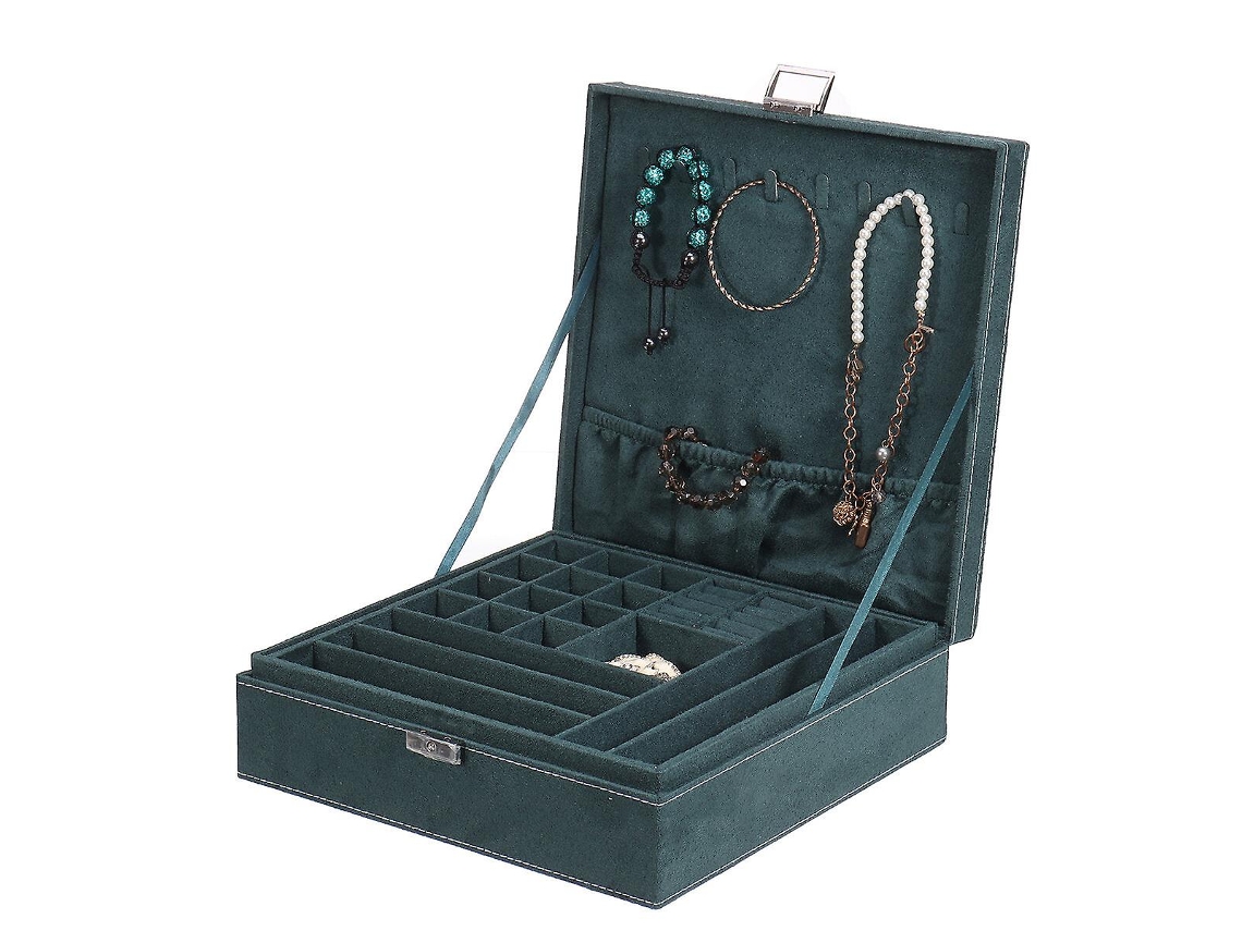 Caja de música dulce, joyero, caja de música con cajón y botón giratorio, caja de música de bailarina, joyero musical Hengjian (blanco)