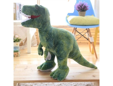 Simulación Dinosaurio Lindo Tyrannosaurus Triceratops Muñeca de Peluche de Juguete 110Cm Verde