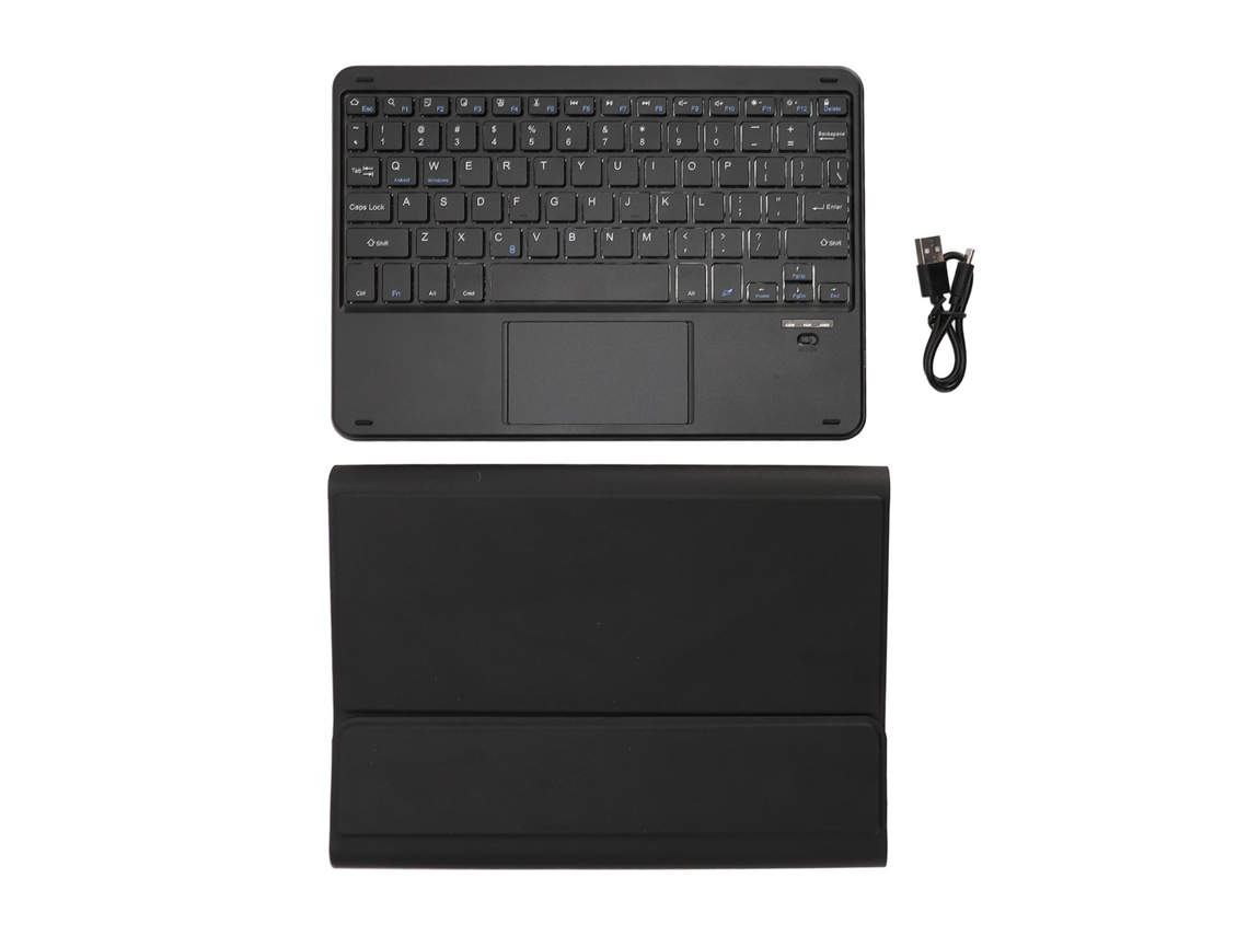 Funda con teclado para tableta (Bluetooth, resistente a arañazos)
