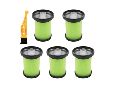 Kit de reemplazo de filtro de palo de basura lavable, 5 paquetes, para filtros de aspiradora inalámbricos Gtech Airram Short Mk2 K9