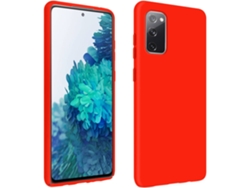 Funda Semirrígida Roja Mate Fegusshious Para Samsung Galaxy S20