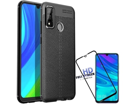 Carcasa y Protector Huawei P Smart 2020 Rugged Leather Negro