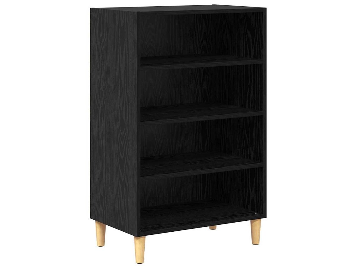Maison Exclusive - Aparador Roble Negro 57 X 35 X 89.5 Cm Madera De Ingeniería