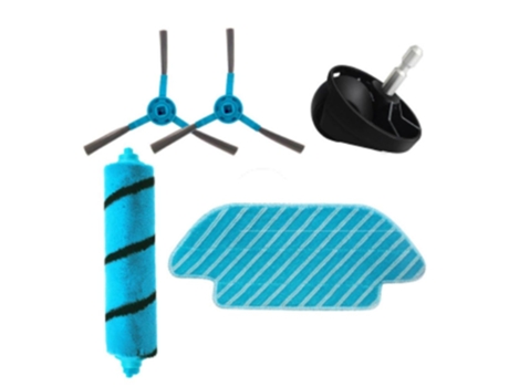 Para cecotec conga 4090 5090 6090 kit escova lateral mop roda de pano