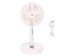 Ventilador de escritorio telescópico portátil con rociador USB