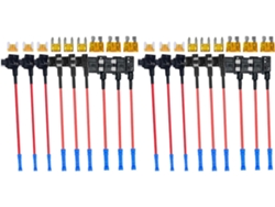 Kit De 2 X 3 Tipos De Adaptadores De Circuito Y Fusibles - Portafusibles Para Coches Y Camiones
