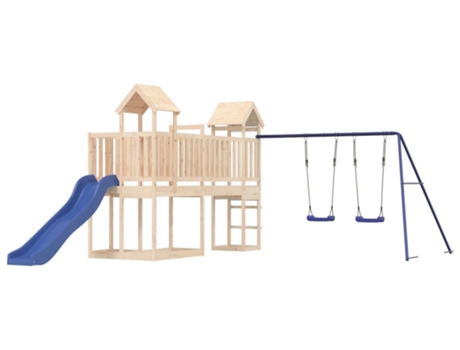 Parque Infantil De Exterior VIDAXL Marrón Madera
