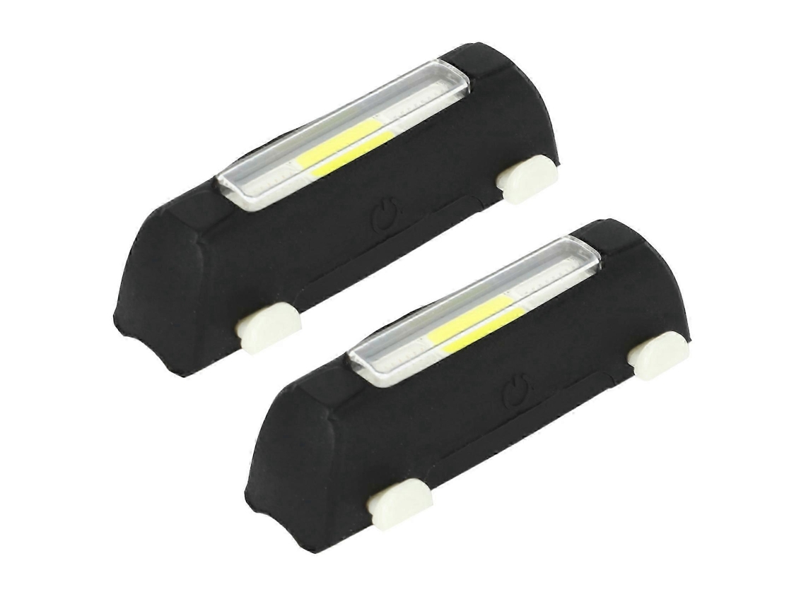 2 luces de bicicleta recargables USB ultrabrillantes con 7 modos de luz