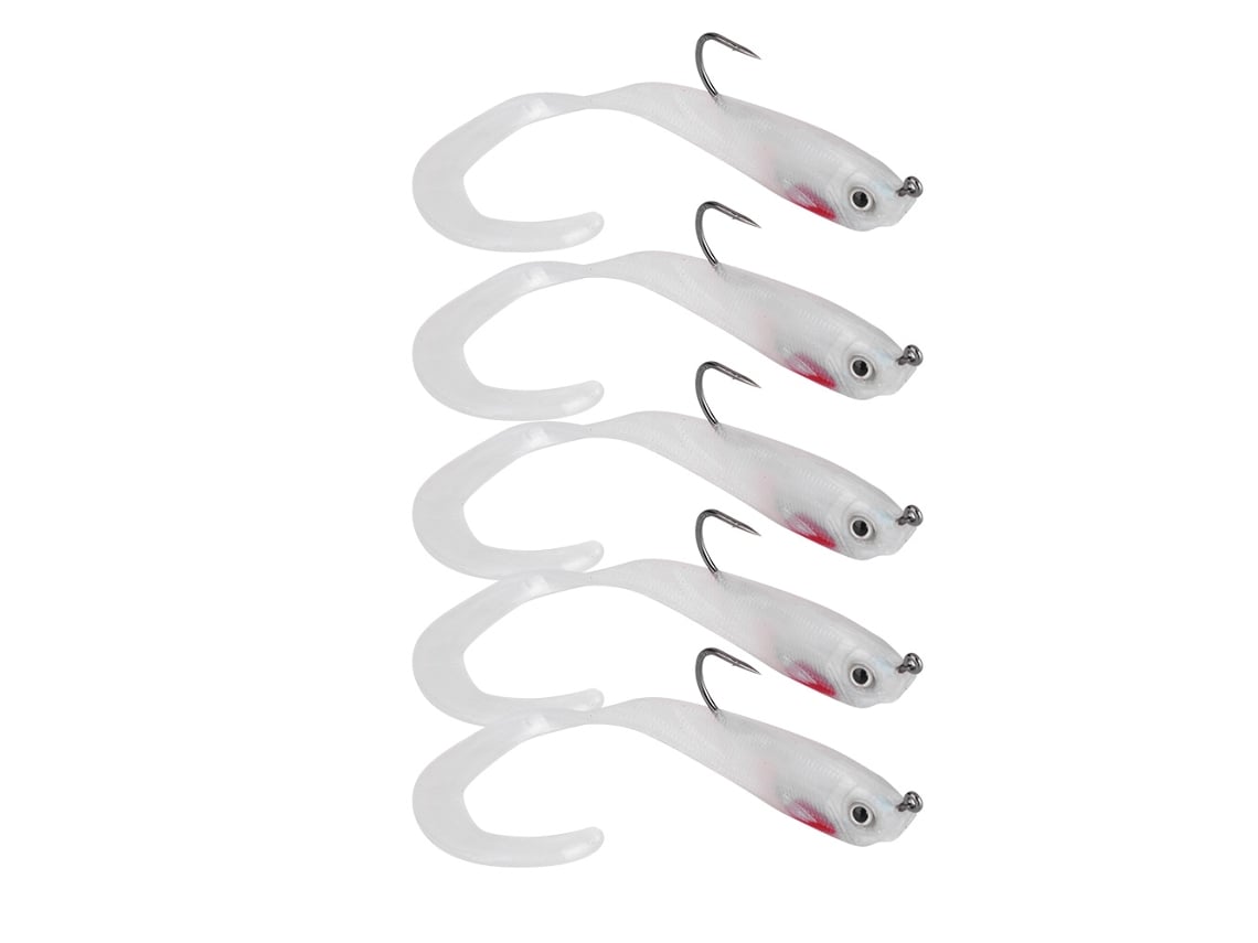 Danu26-5pcs Senos Artificiales Para Pesca De Lubina Cebo Suave Con Gancho So050-2
