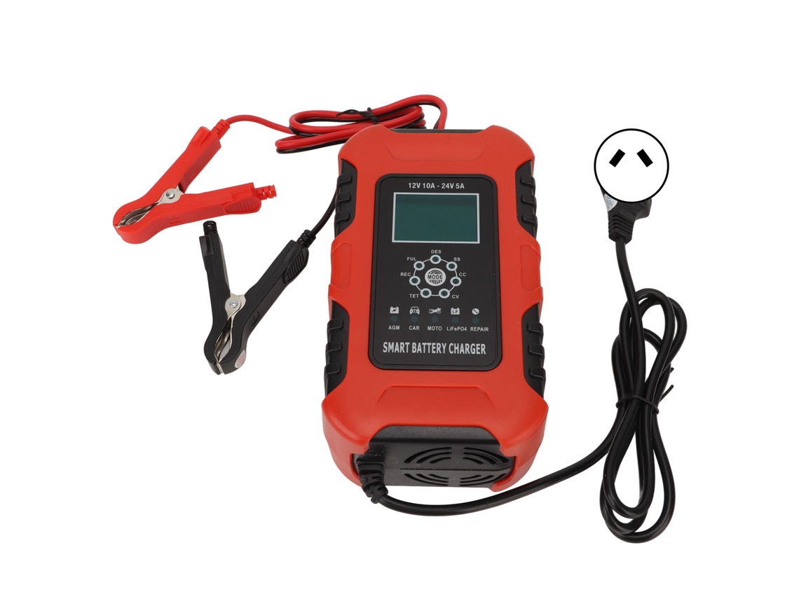 Cargador De Batería Automático Inteligente Con Pantalla Digital, 7 Pasos, 100-240 V, Enchufe Au Para Coche.