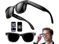 Smartglasses Con Ia, Cámara Hd, Asistente De Voz, Llamadas Bluetooth, Grabación De Audio, Reconocimiento Y Traducción De Imágenes (negro)