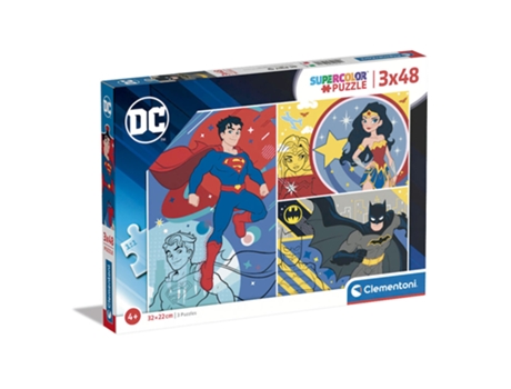 Puzzle Dc Comics 3 X 48 Piezas CLEMENTONI