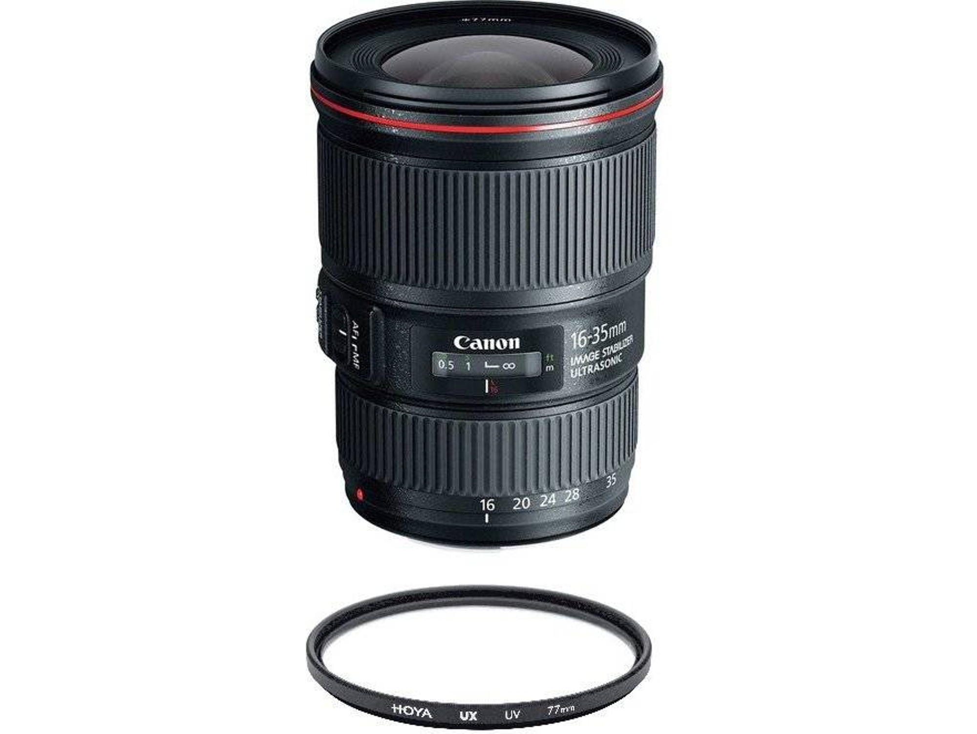 Objetivo CANON EF 16-35mm F4L IS USM + HOYA UX UV 77mm Filtro