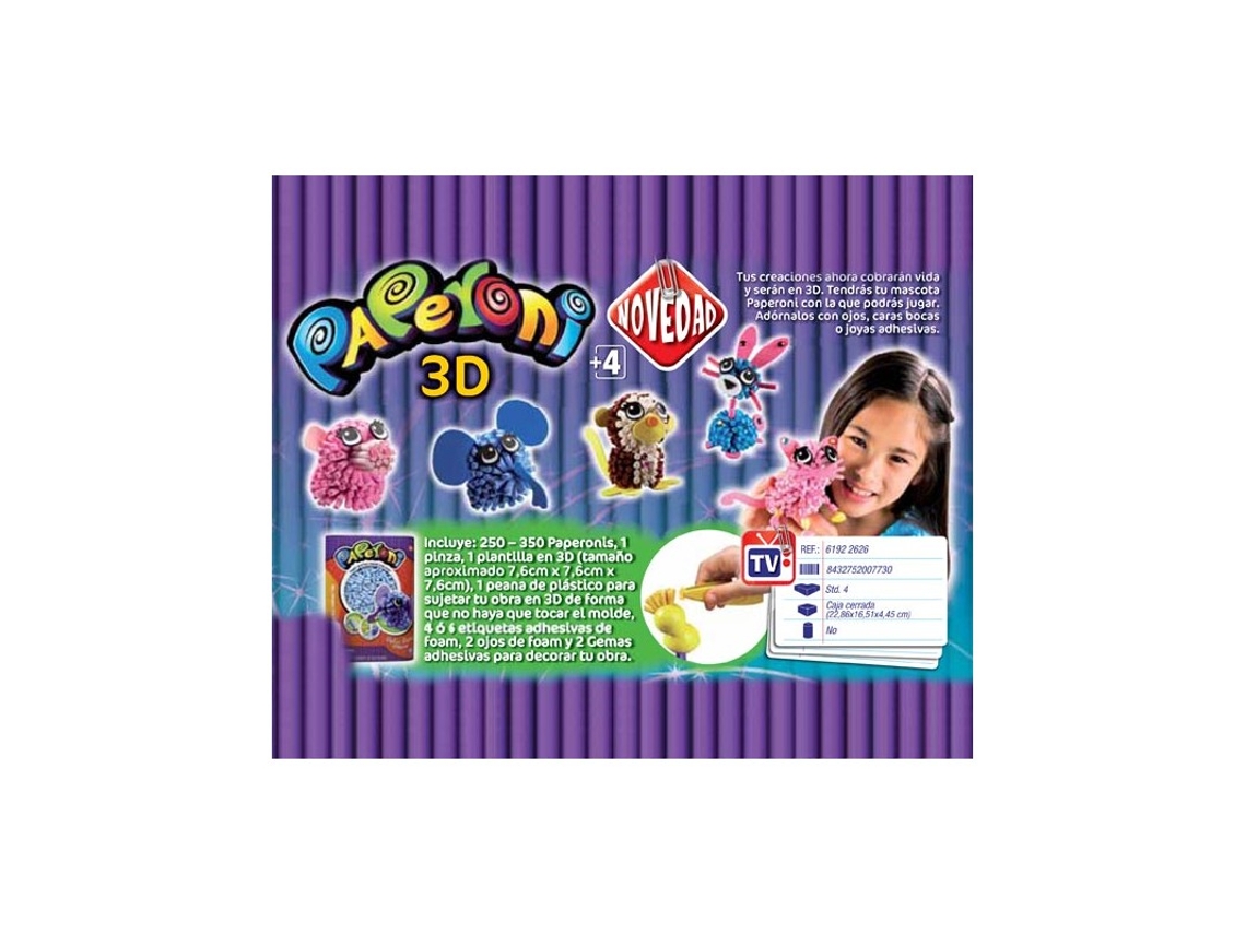 Paperoni Set 3D BIZAK  (4 años)