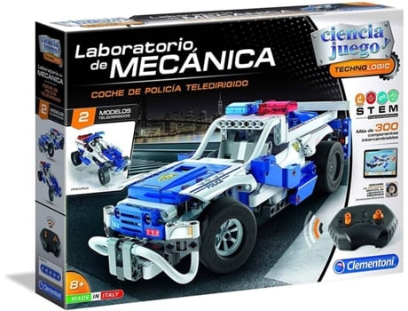 Coche de Policia Teledirigido STEM CLEMENTONI Laboratorio De Mecanica