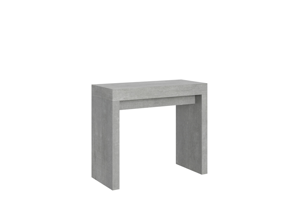 Consolas Roxell Extensible hasta 300 cm ITAMOBY (90 x 40 x 77 cm - Paneles de Melamina - Cemento)