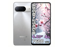 Doogee B10 Smartphone 4g 6.63" 120hz 48gb Ram 256gb 7600mah Nfc Android 16 – Plata