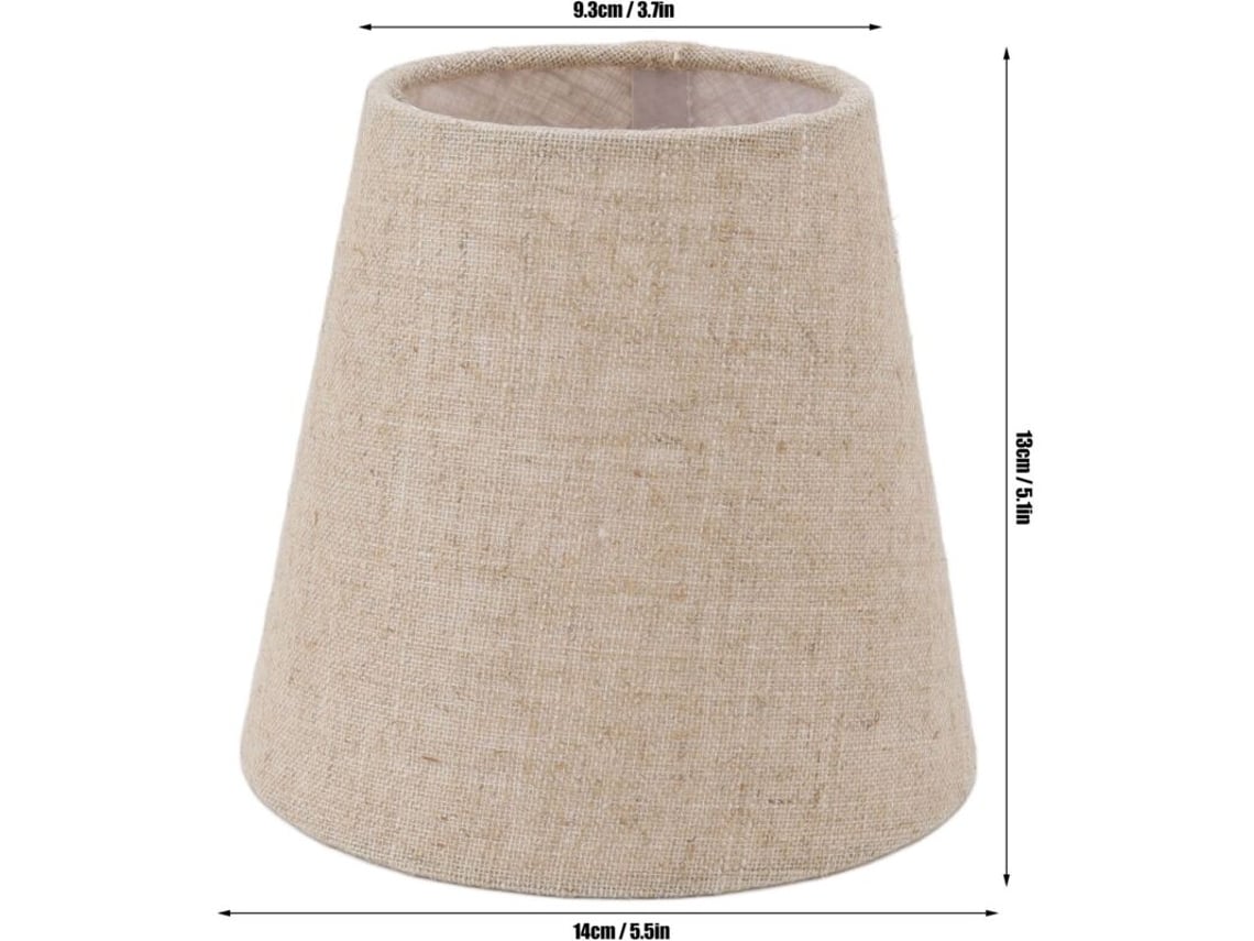 Pantallas De Lámpara Pequeñas De Tela De Lino, Juego De 6.