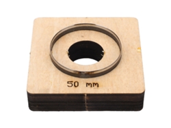 Troquel redondo para corte y punzonado de cuero de 50 mm de diámetro para plástico