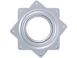Plato giratorio cuadrado de acero inoxidable de 360 grados y 15 cm para muebles y decoración.